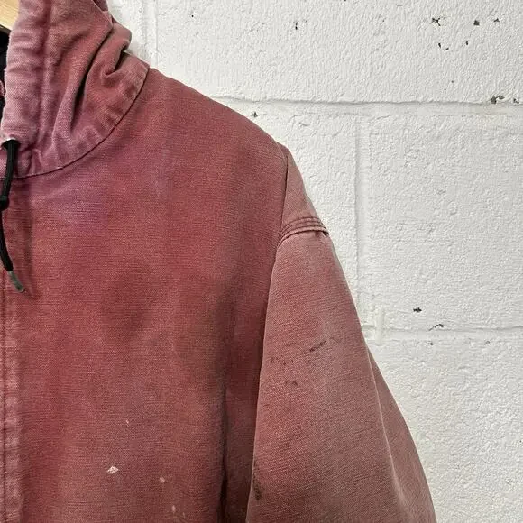 Y2K Carhartt Quilted Active Jacket “Dark Red” J130 DKR